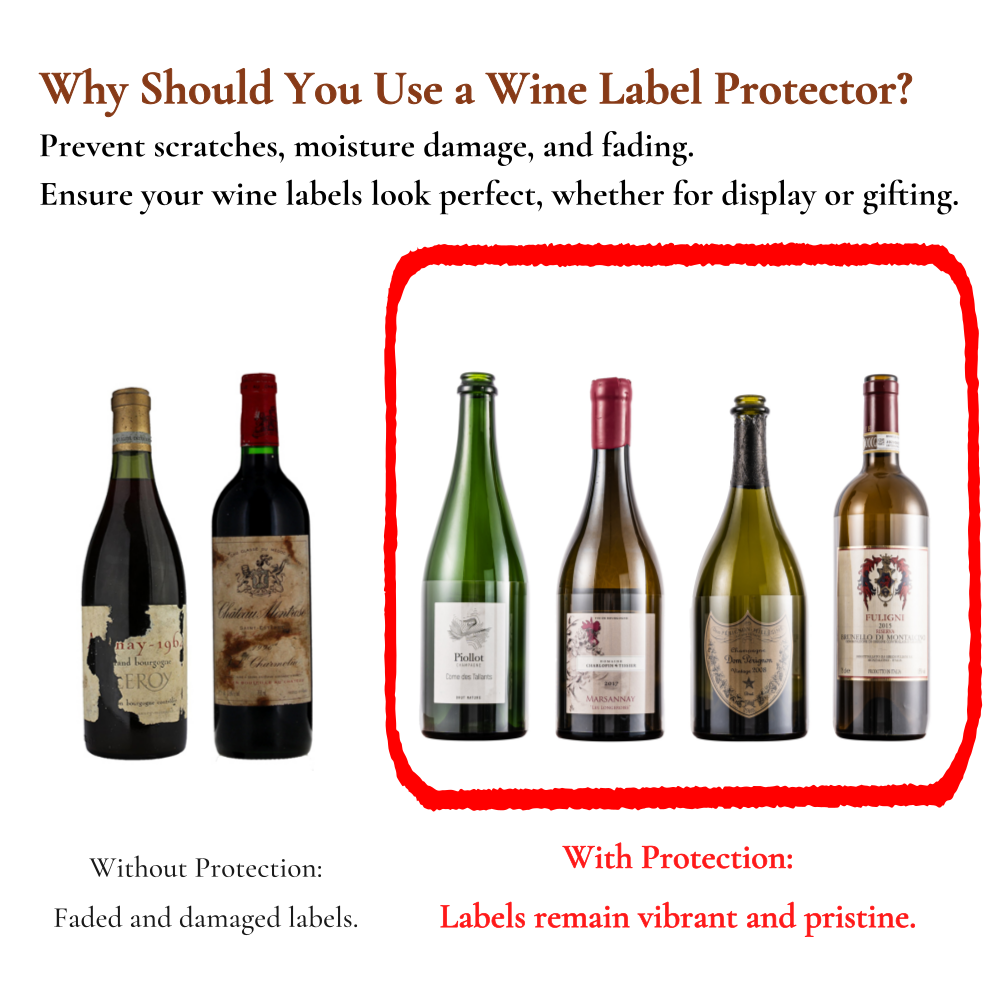 Premium Wine Label Protector Film (10 pcs, 1.0mm)