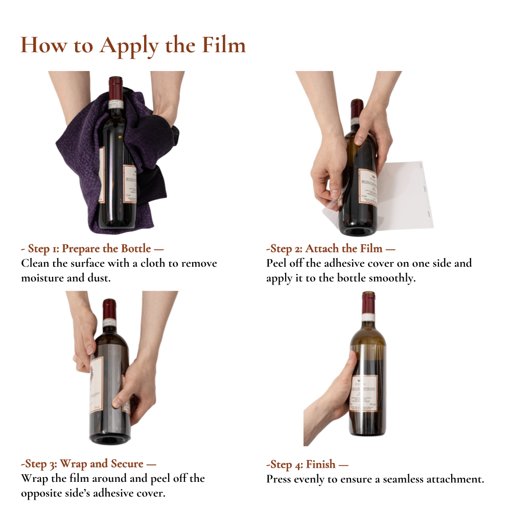 Premium Wine Label Protector Film (10 pcs, 1.0mm)
