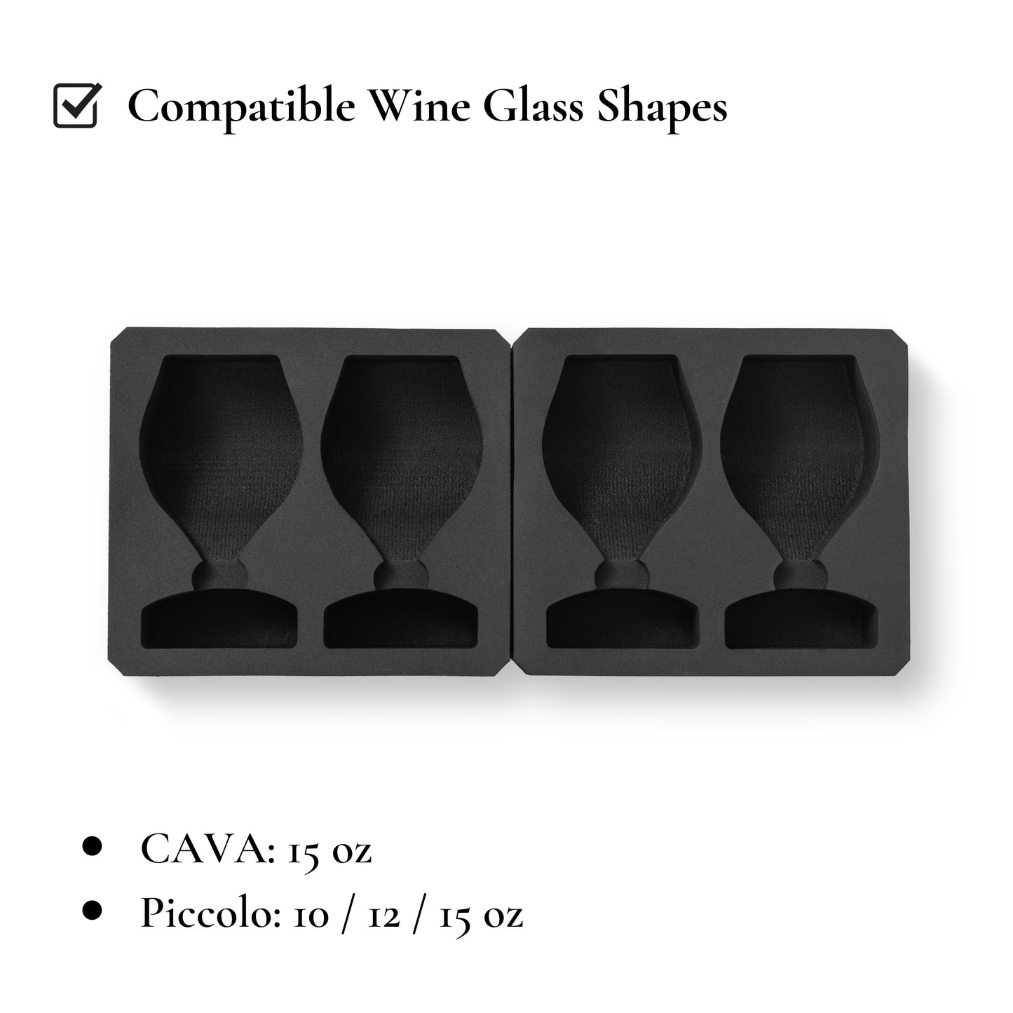 [Kimura] Aluminum Mini 2pcs Wine Glass Case