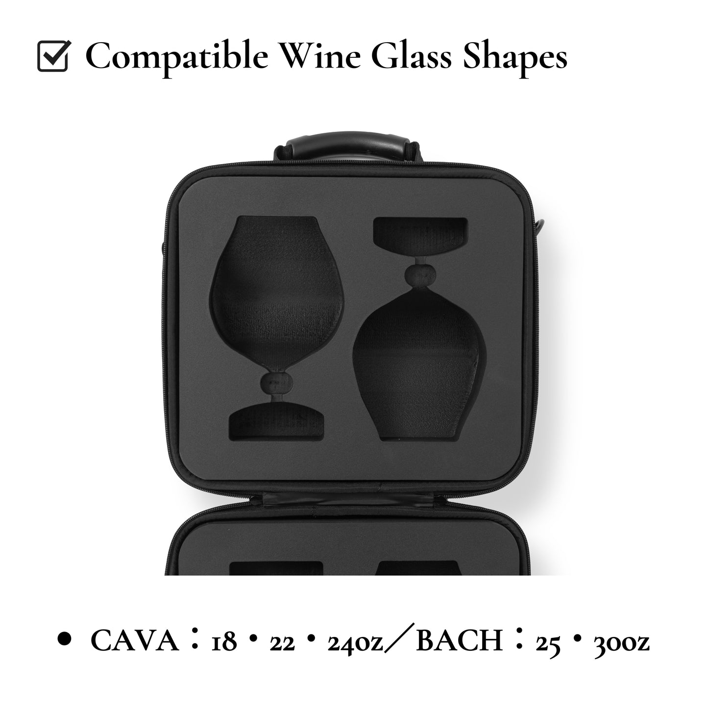 [Kimura] Woven Hardshell 2pcs Wine Glass Case