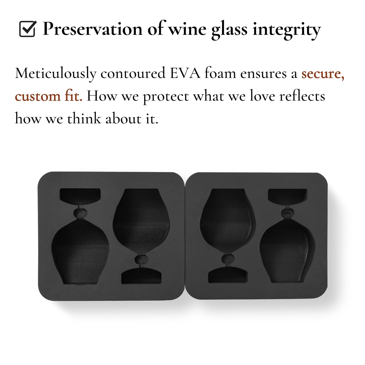 [Kimura] Woven Hardshell 2pcs Wine Glass Case