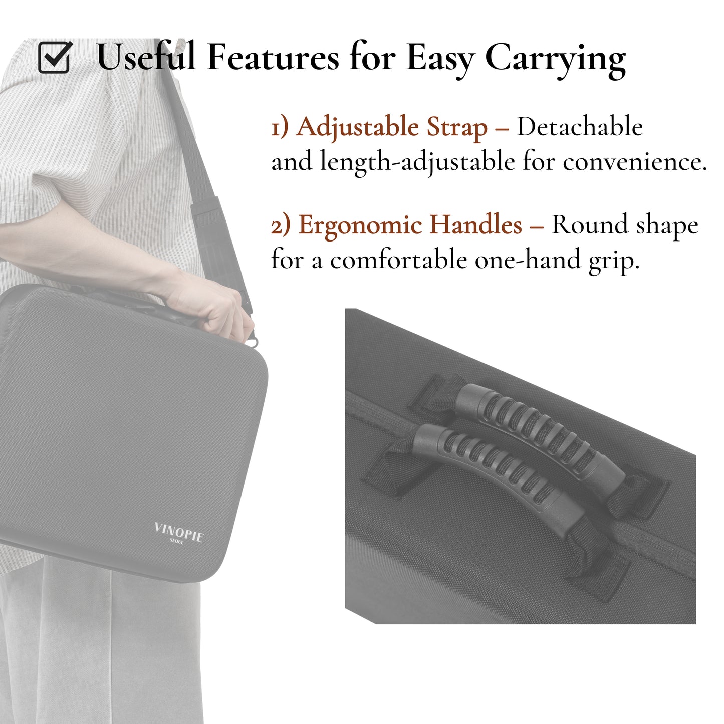 [Kimura] Woven Hardshell 2pcs Wine Glass Case