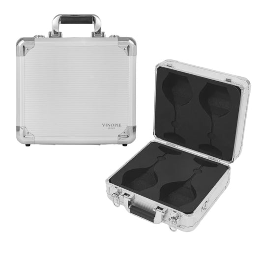 [Zafferano] Aluminum 2pcs Wine Glass Case