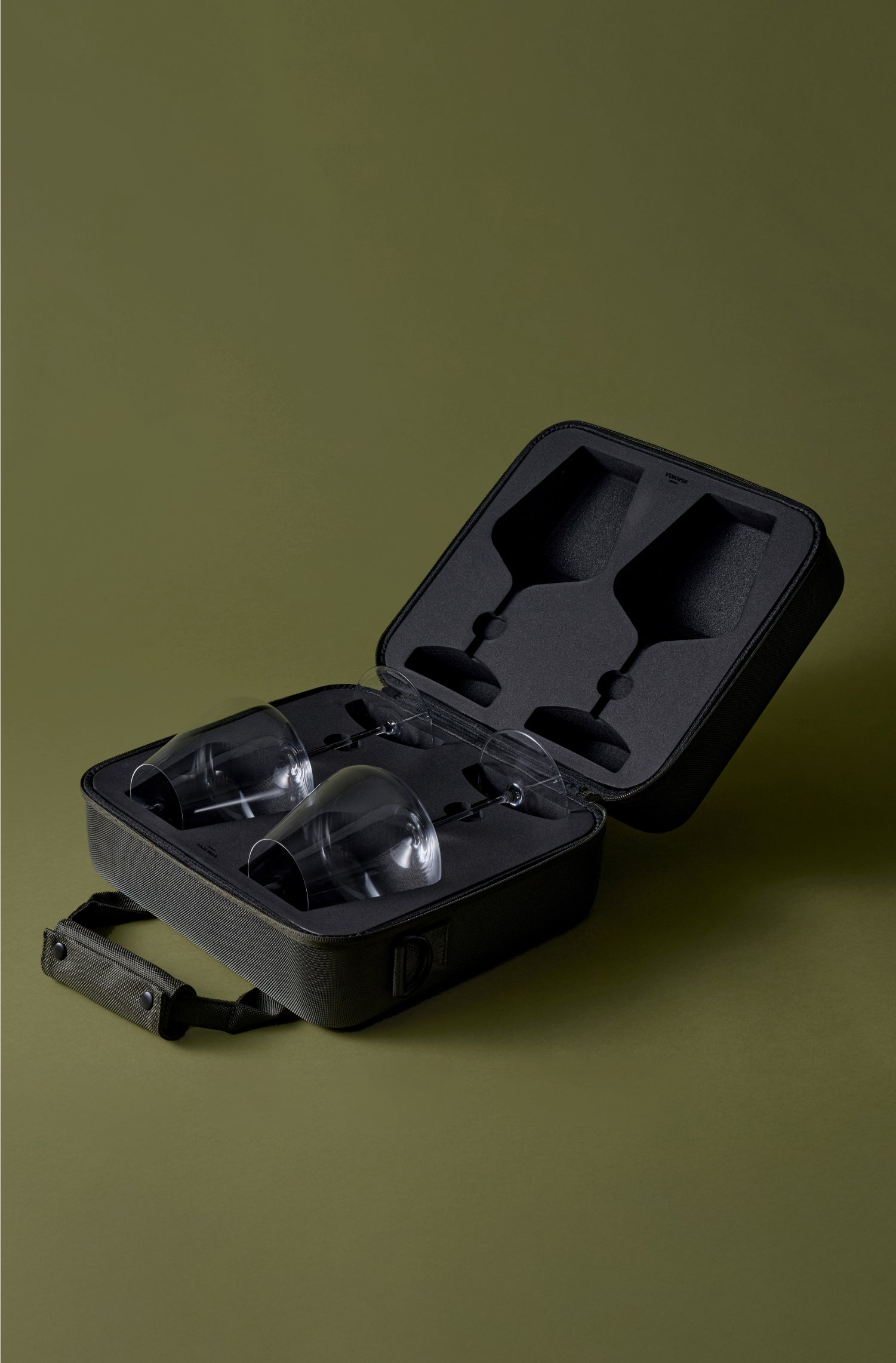 Wine Glass Case 2PCS Foam Inserts