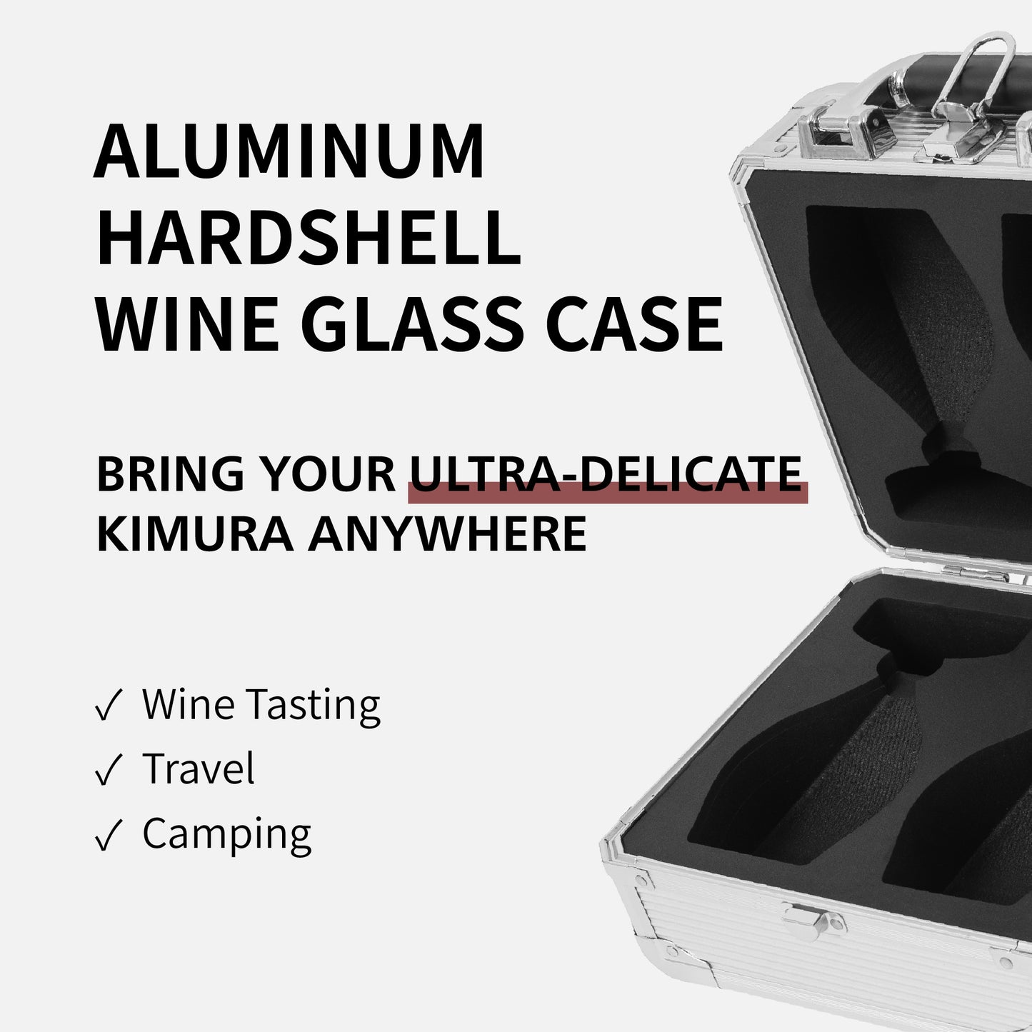 [Kimura] Aluminum Hardshell 2pcs Mini Case