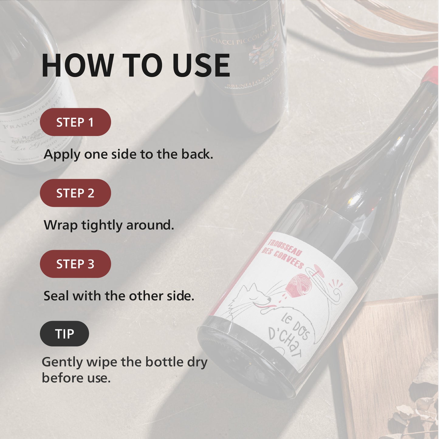 Wine Label Protector Film (Premium, 10 pcs)