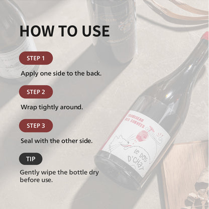 Wine Label Protector Film (Premium, 10 pcs)