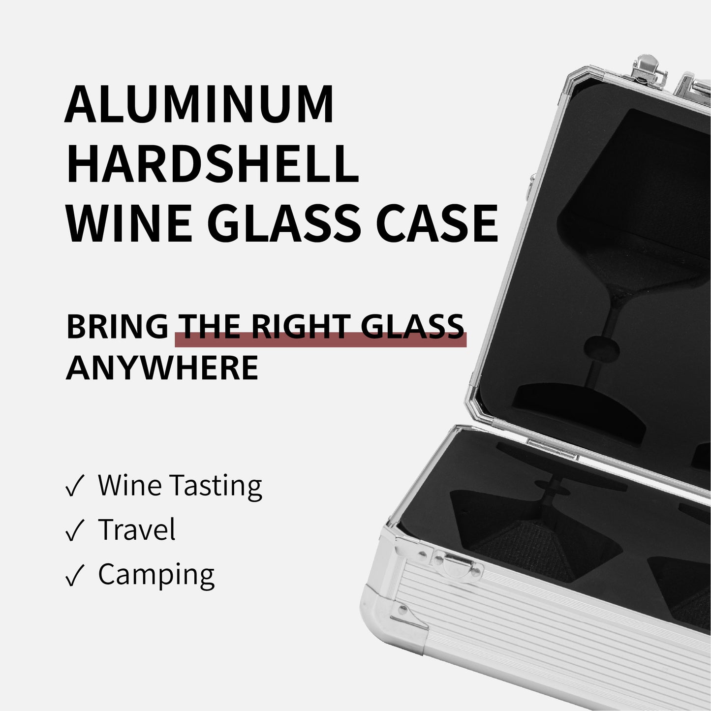 [Riedel] Aluminum Hardshell 2pcs Case