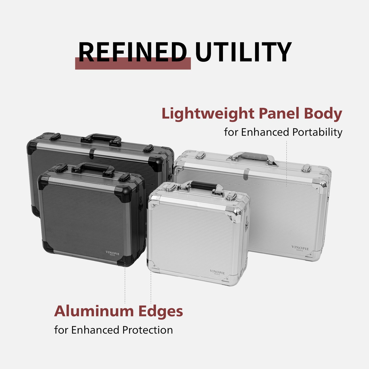 [Riedel] Aluminum Hardshell 2pcs Case