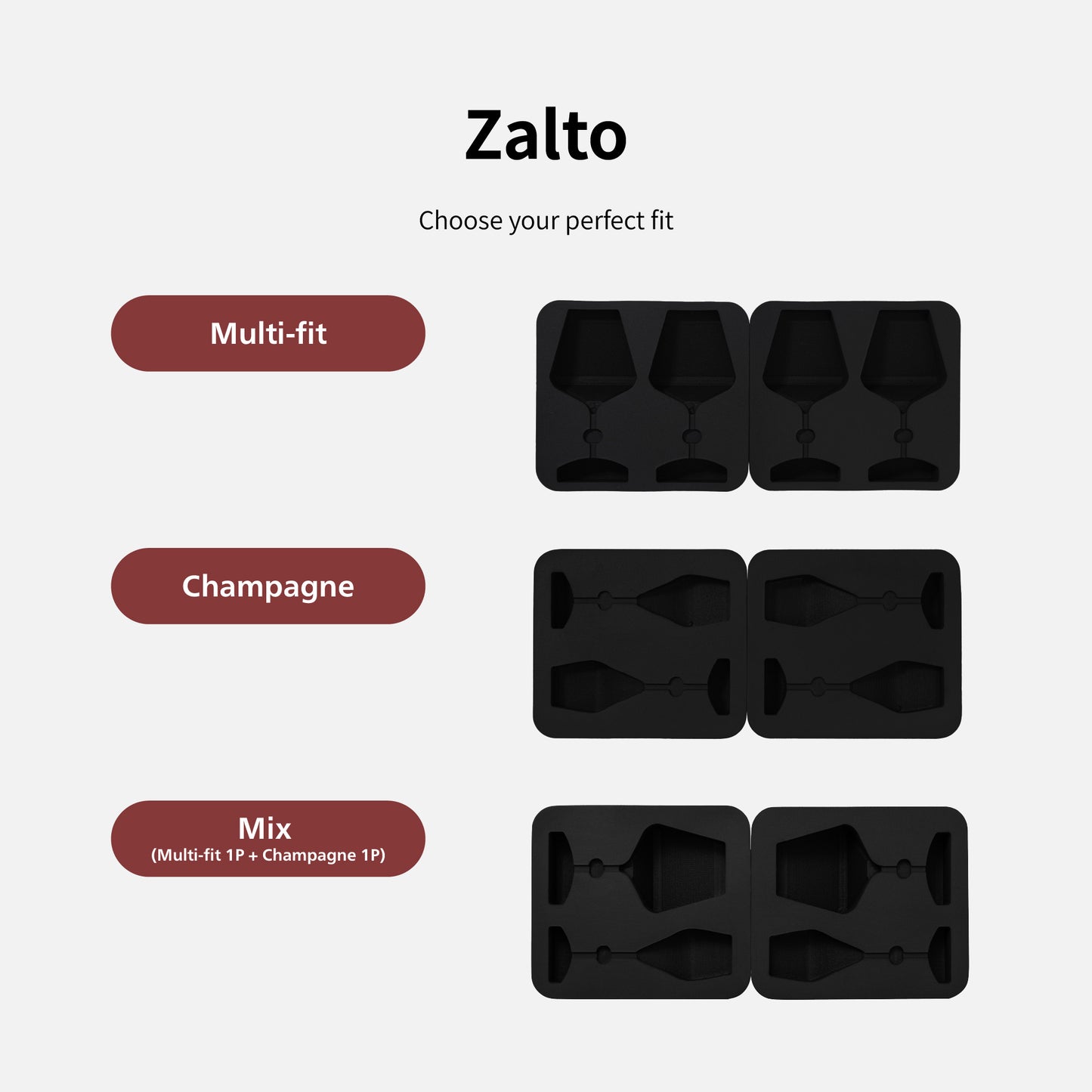 [Zalto] Aluminum 2pcs Wine Glass Case