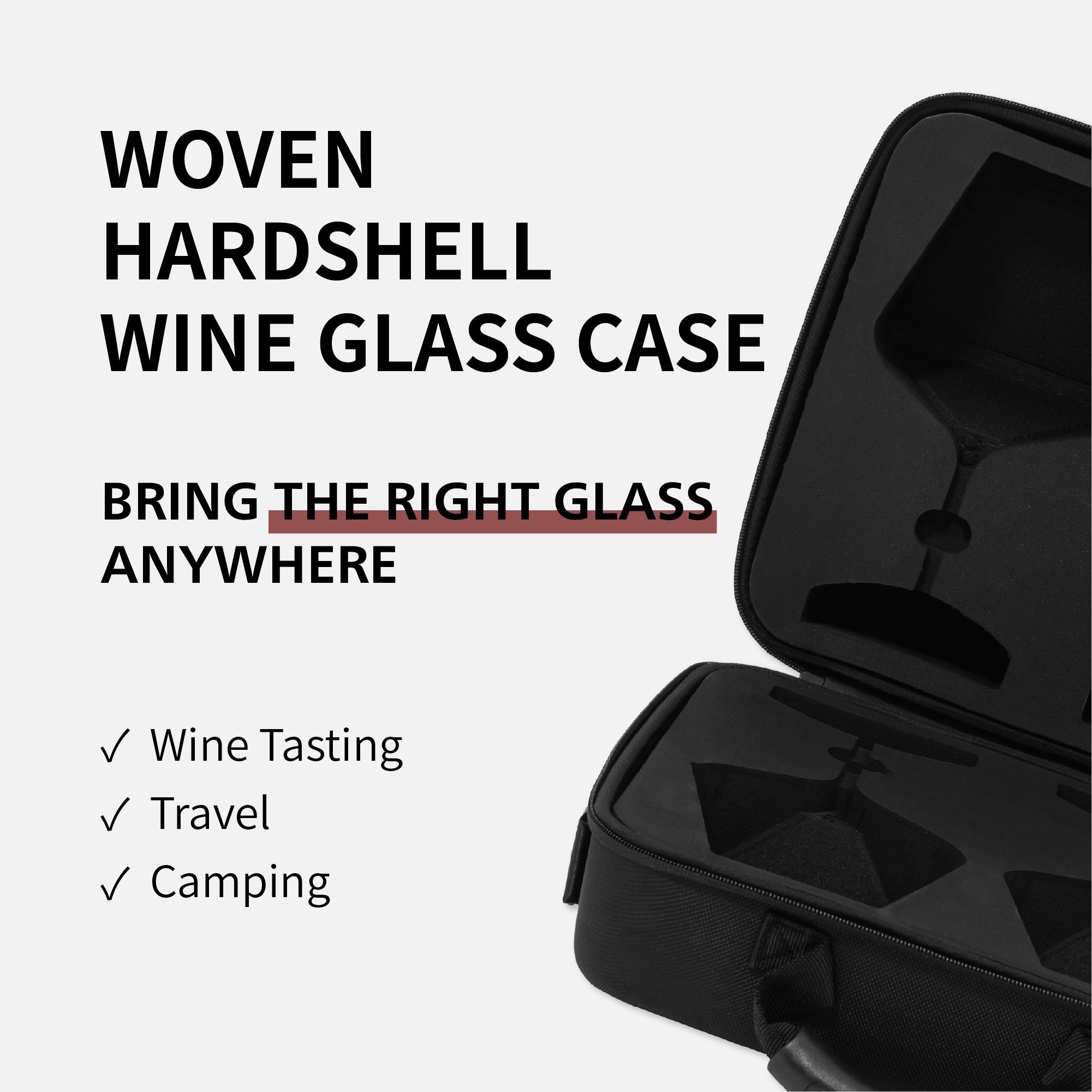 Zalto] Woven Hardshell 4pcs Case – VINOPIE