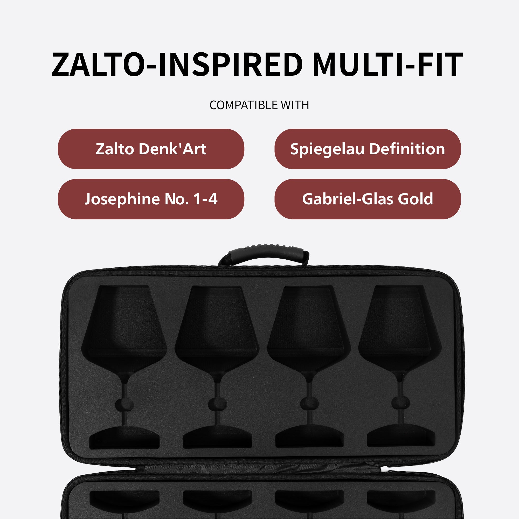Zalto] Woven Hardshell 4pcs Case – VINOPIE