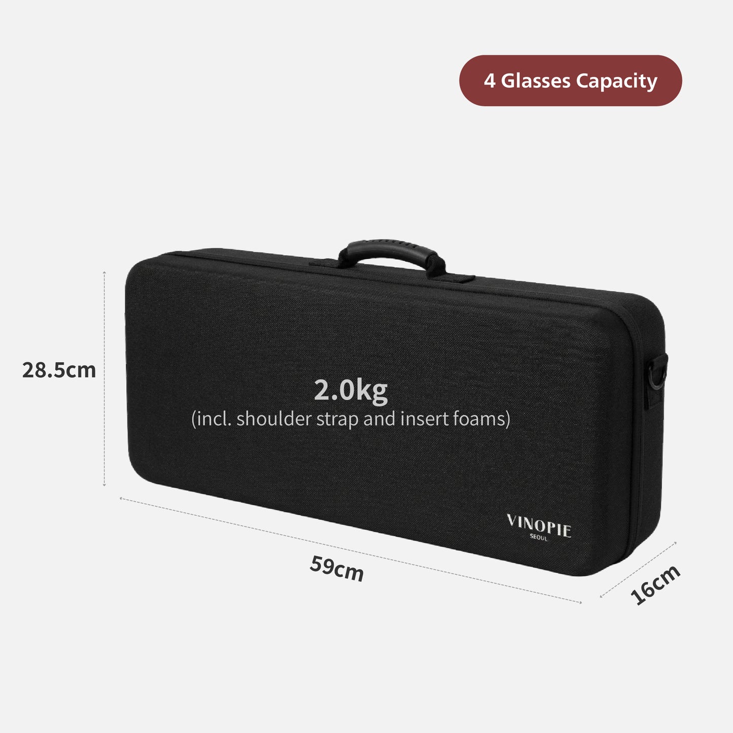 [Zalto] Woven Hardshell 4pcs Case