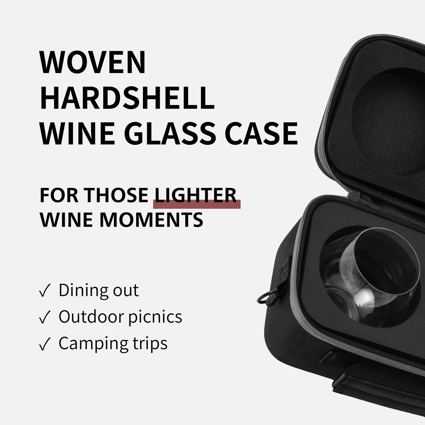 [Riedel] Woven Hardshell Stemless 2pcs Case