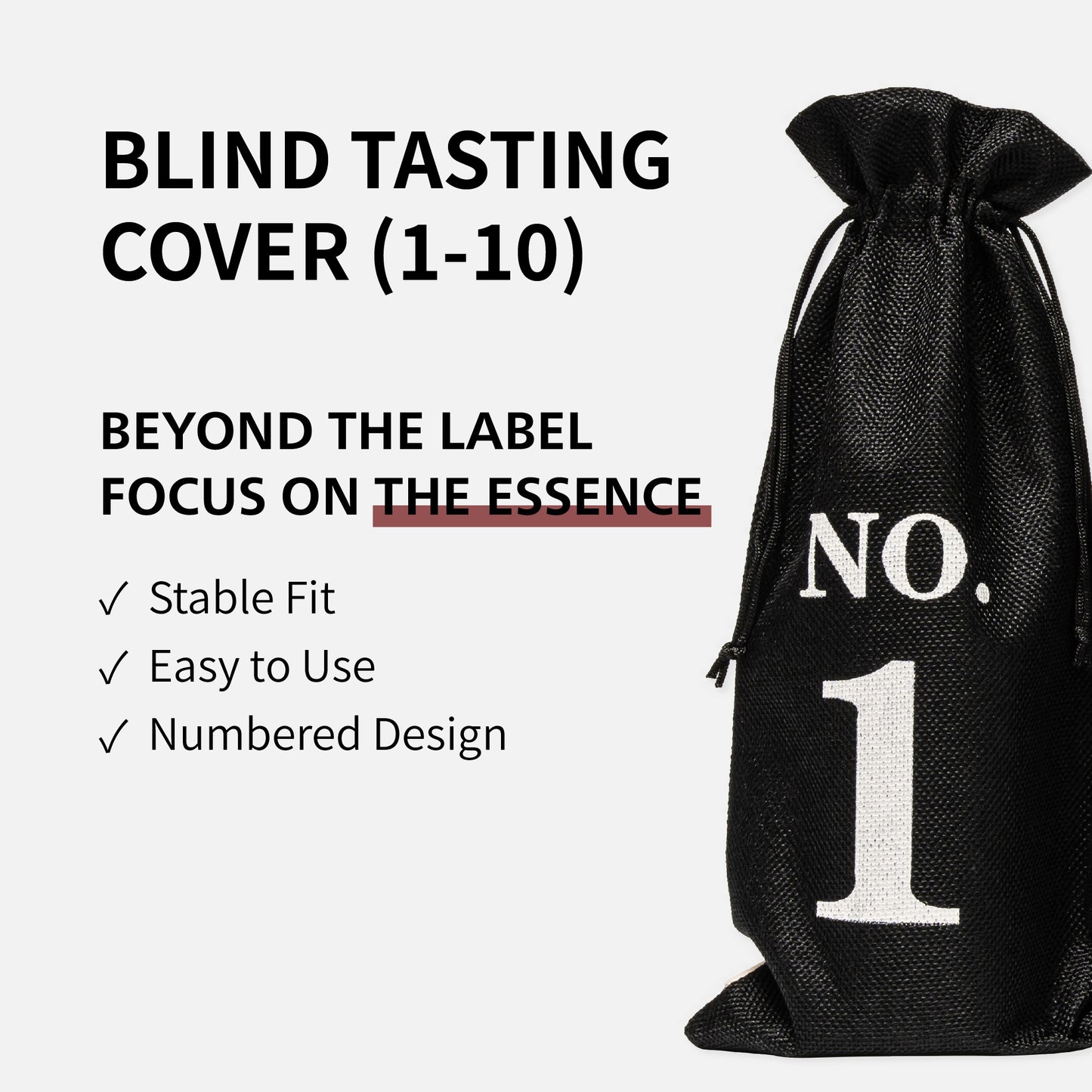 Blind Tasting Cover (Numbered, 10 pcs)