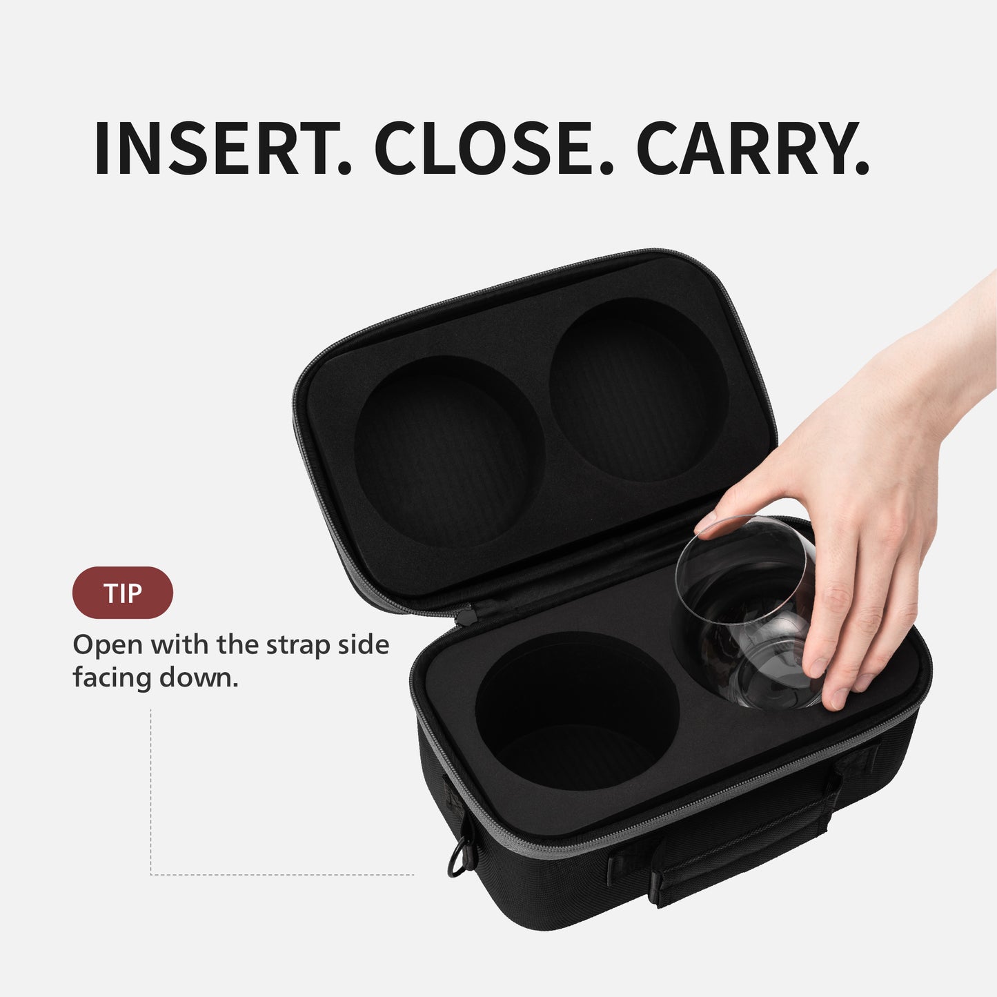 [Riedel] Woven Hardshell Stemless 2pcs Case