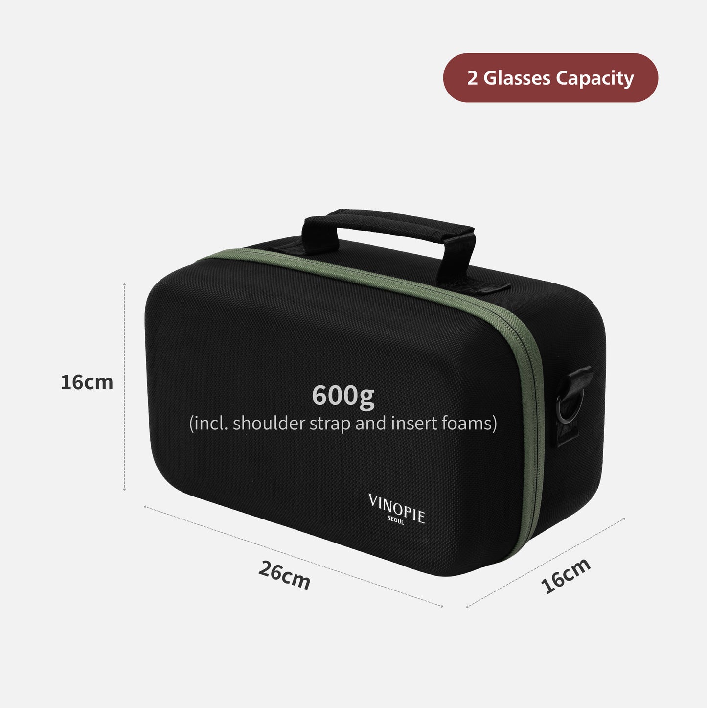[Riedel] Woven Hardshell Stemless 2pcs Case