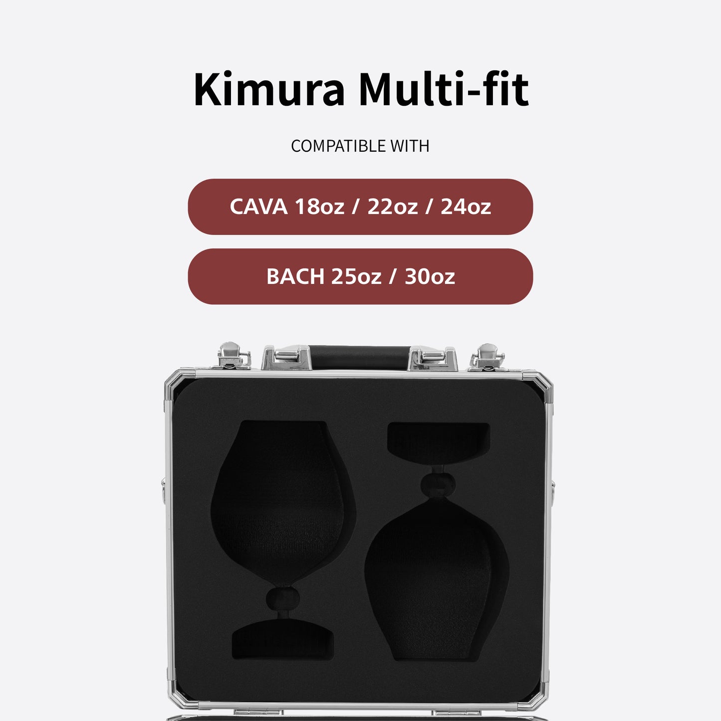 [Custom Inserts] Aluminum Hardshell 4pcs (2+2pcs) Case