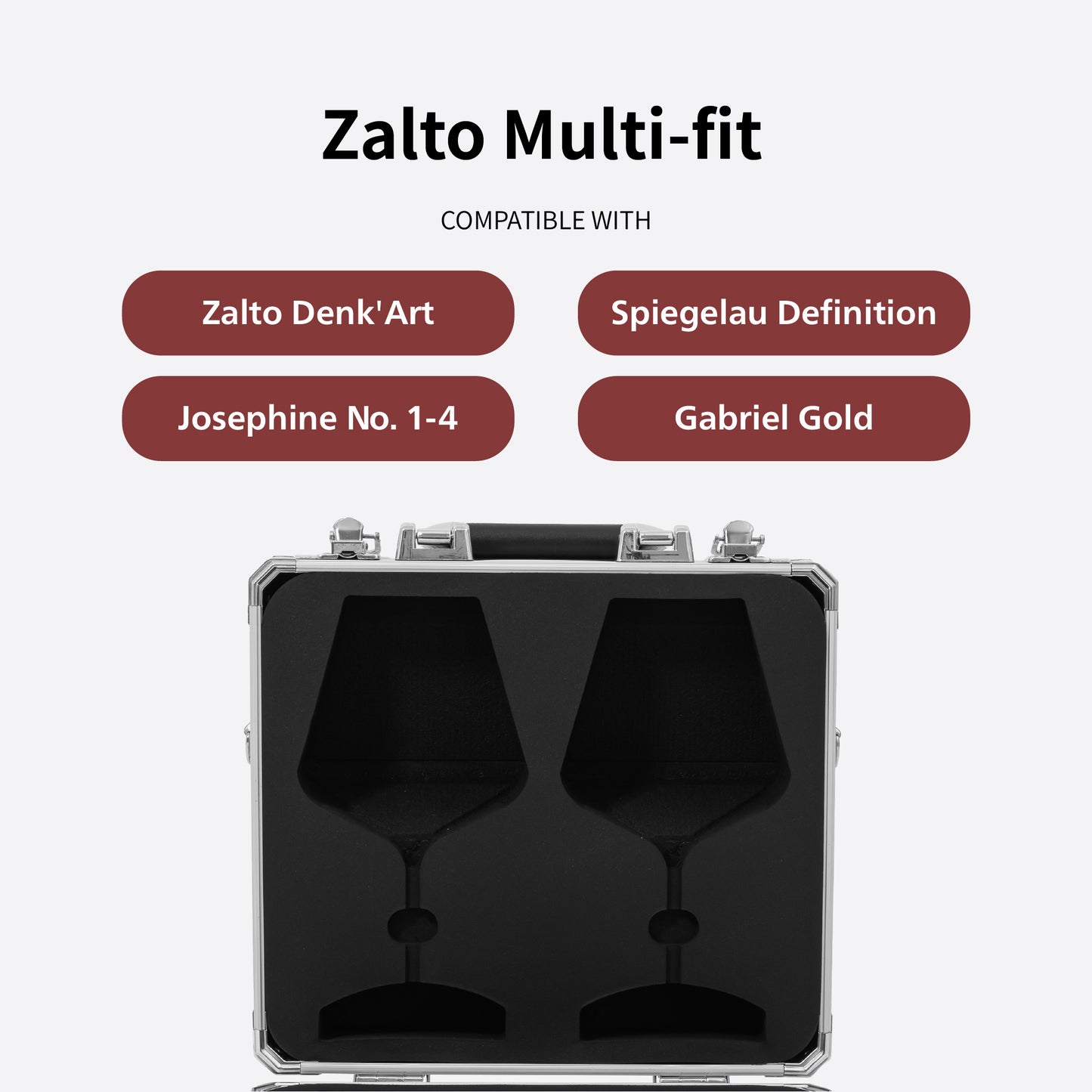 [Zalto] Aluminum 2pcs Wine Glass Case