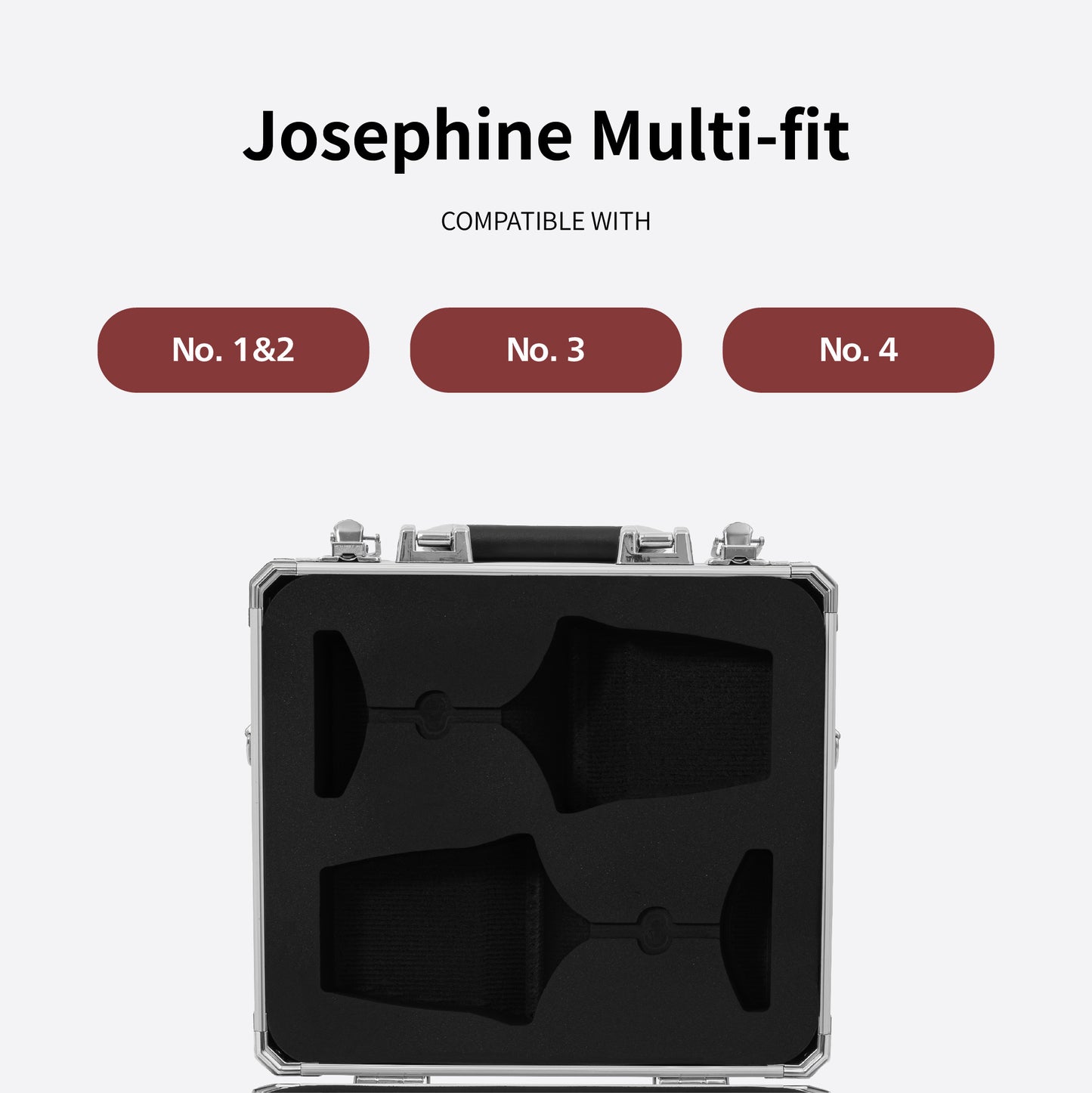 [Custom Inserts] Aluminum Hardshell 4pcs (2+2pcs) Case