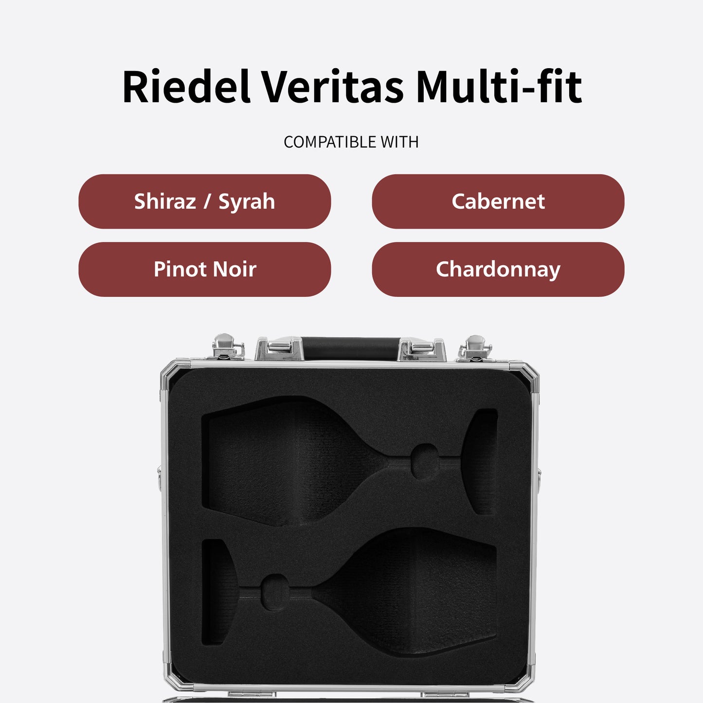 [Custom Inserts] Aluminum Hardshell 4pcs (2+2pcs) Case