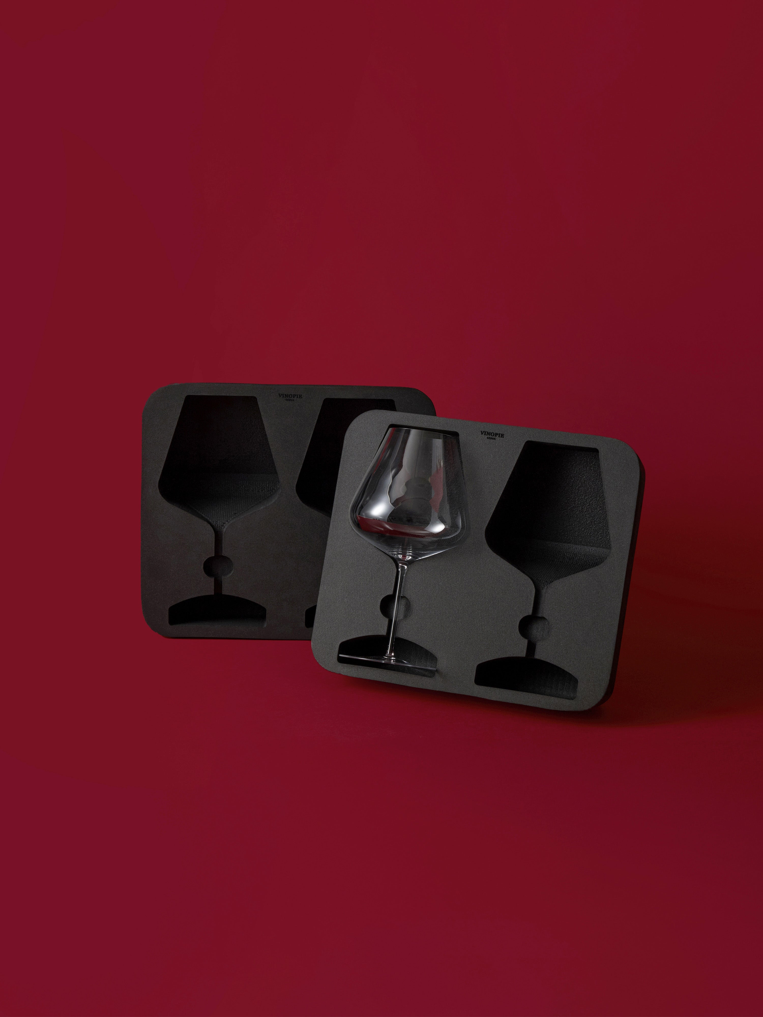 Wine Glass Case 2PCS Foam Inserts