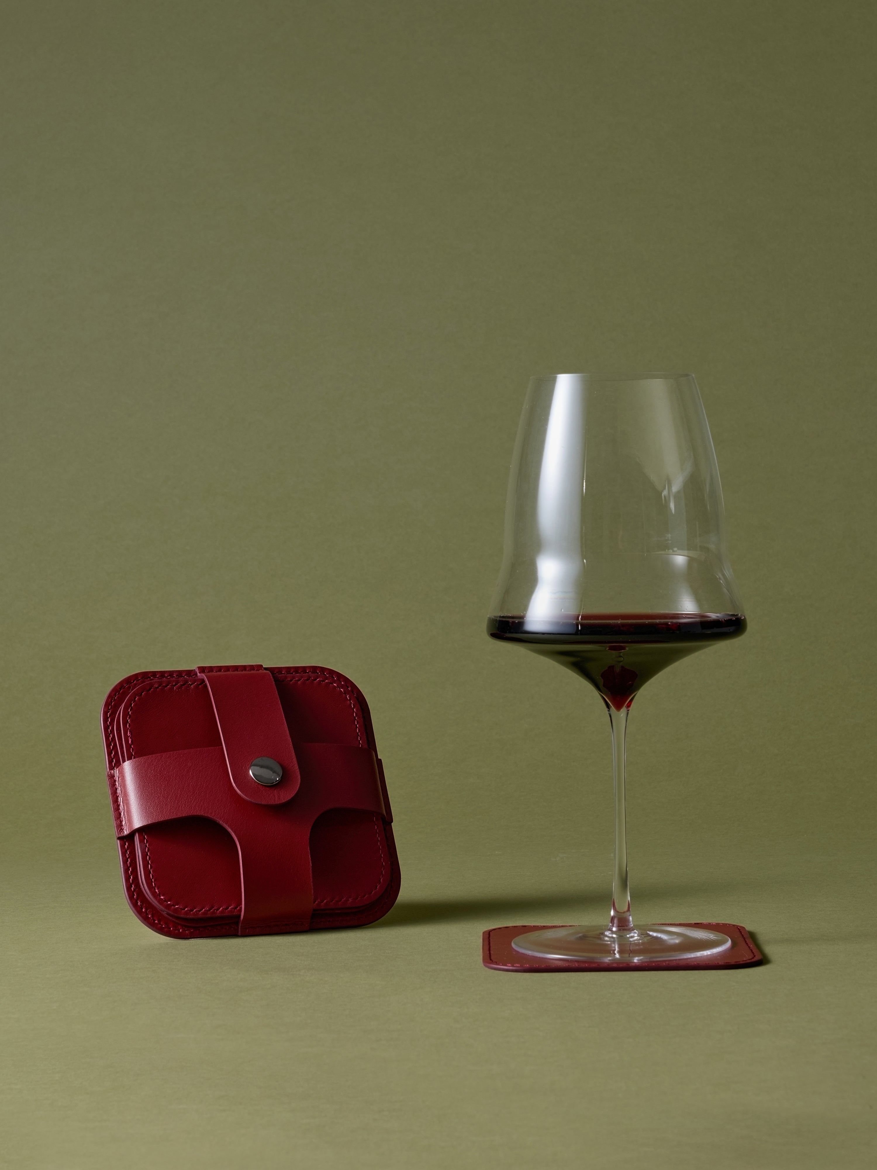 Signature Leather Coaster