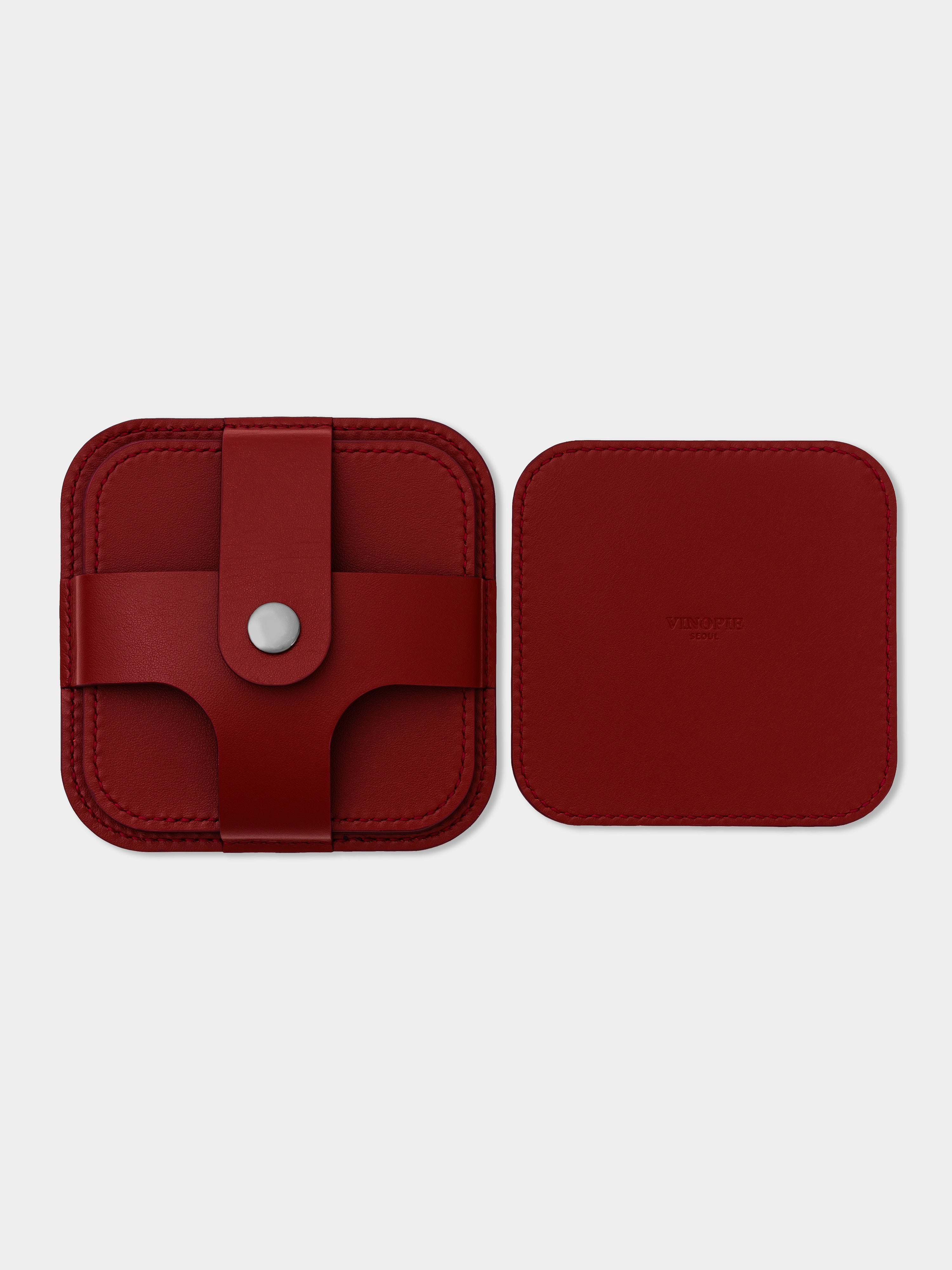 Signature Leather Coaster