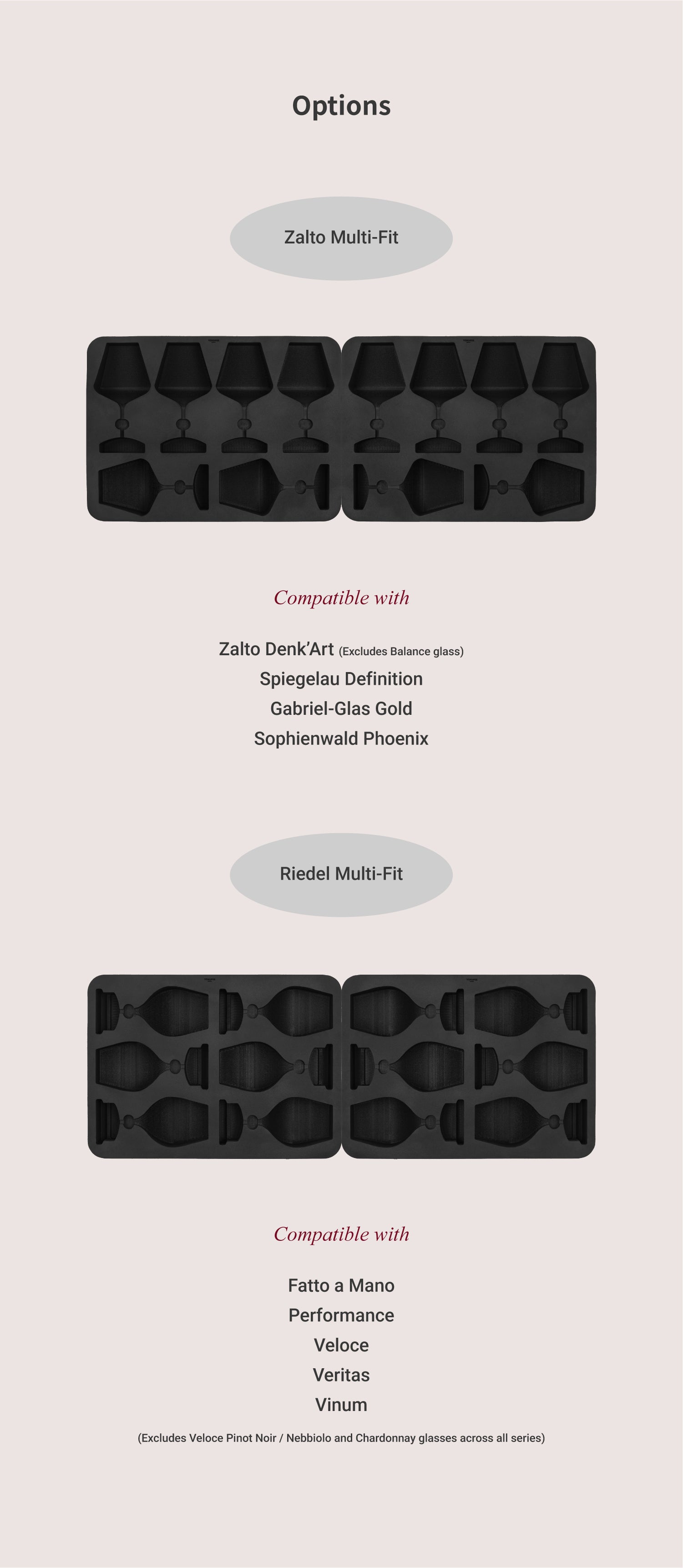 Wine Glass Case 6PCS Foam Inserts
