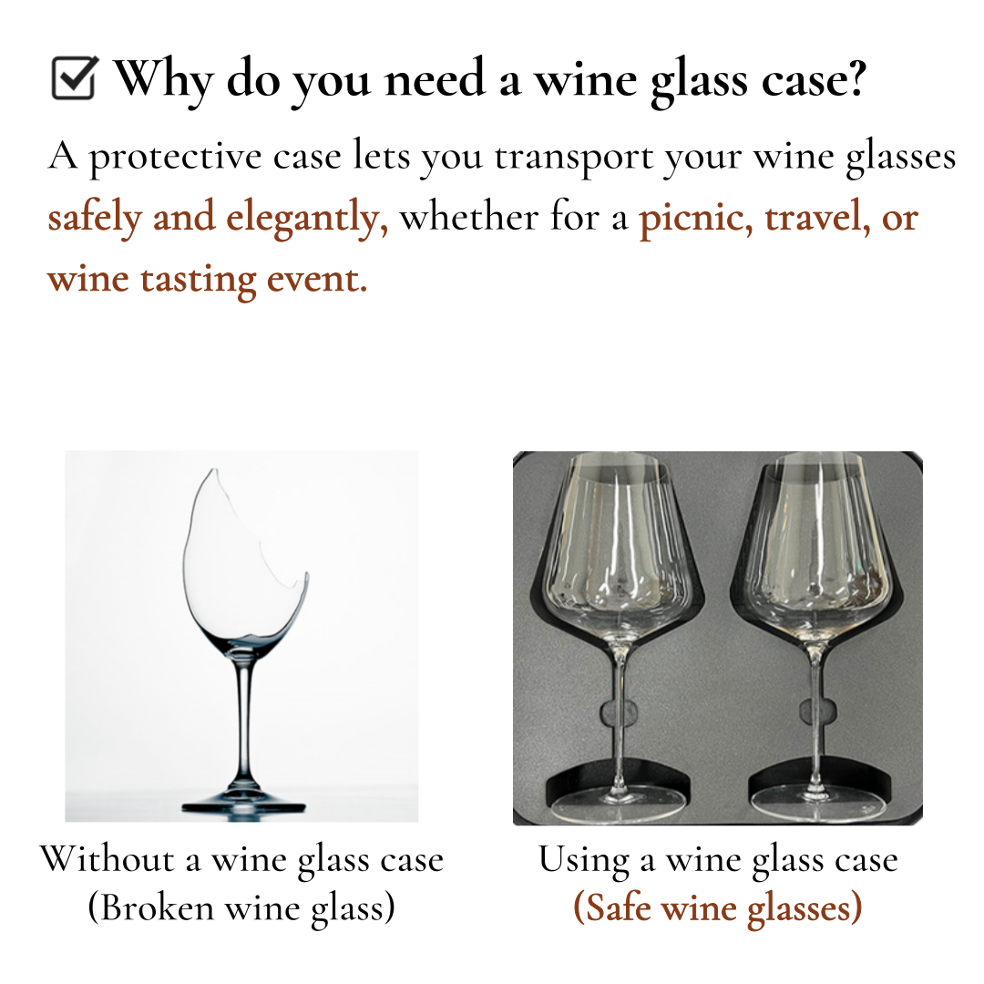 [Zafferano] Aluminum 2pcs Wine Glass Case